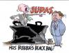 Cartoon: black bag (small) by barbeefish tagged the clintons 