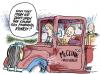 Cartoon: IZIT a BLOWOUT (small) by barbeefish tagged election