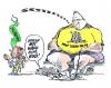 Cartoon: snoozing (small) by barbeefish tagged obama,band