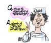 Cartoon: TERRORIST CURE (small) by barbeefish tagged and