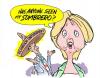 Cartoon: the MEX vote (small) by barbeefish tagged hillary,