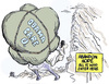 Cartoon: the road to hell (small) by barbeefish tagged obama