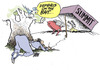 Cartoon: the trap (small) by barbeefish tagged obama