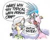 Cartoon: typical white person (small) by barbeefish tagged obama,sez,