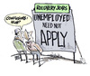 Cartoon: USA ECONOMY (small) by barbeefish tagged jobless