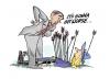 Cartoon: warning (small) by barbeefish tagged obama