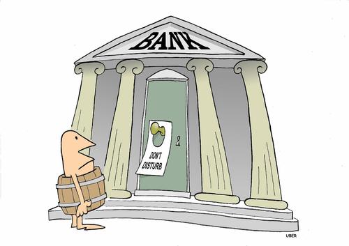 Cartoon: CRISI FINANZIARIA (medium) by uber tagged banks,banche,finanza,finance,crisis,geld
