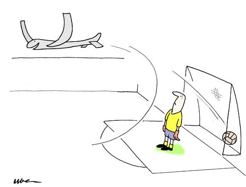 Cartoon: DROAL ! (medium) by uber tagged brasil2014,drone,drone,brasil2014