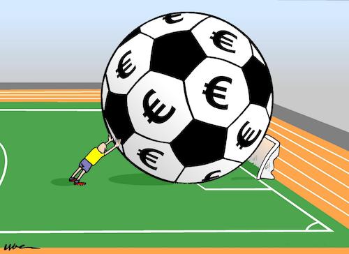 Cartoon: TOO BIG (medium) by uber tagged football,worldcup,russia,football,worldcup,russia