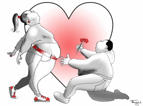 Cartoon: a lot of love (medium) by felpa56 tagged people