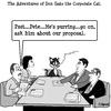 Cartoon: Don Gato 3 (small) by cartoonsbyspud tagged cartoon,spud,hr,recruitment,office,life,outsourced,marketing,it,finance,business,paul,taylor
