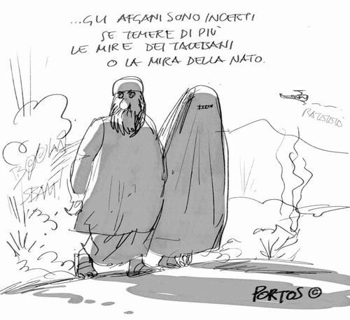 Cartoon: Afghanistan (medium) by portos tagged afghanistan,nato,taleban