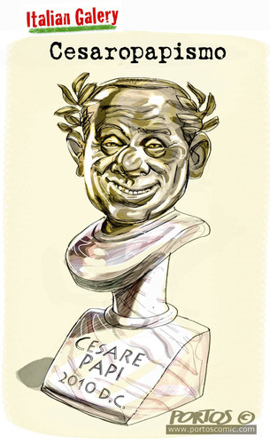 Cartoon: Cesare Papi (medium) by portos tagged berlusconi,cesare