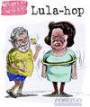 Cartoon: La grana Battisti passa a Dilma (small) by portos tagged lula,dilma,battisti