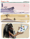 Cartoon: That s life (small) by portos tagged desert island castaway