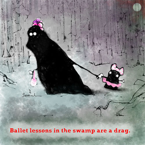 Cartoon: Ballet (medium) by Garrincha tagged scribbles