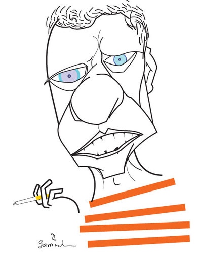 Cartoon: Chico Buarque (medium) by Garrincha tagged music,personalities,caricature,brasil,chico,buarque,stars