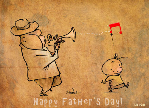 Cartoon: Happy father s day (medium) by Garrincha tagged father,day
