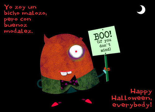 Cartoon: Happy Halloween (medium) by Garrincha tagged card,greeting