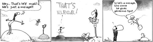Cartoon: Mirage 4 (medium) by Garrincha tagged comic,strips