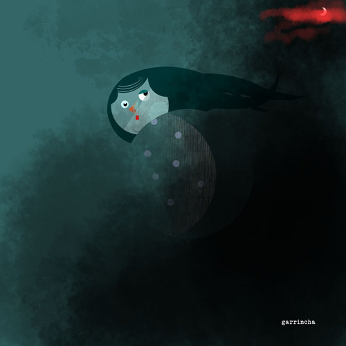Cartoon: Night escape. (medium) by Garrincha tagged illustration