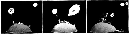 Cartoon: She looks at you (medium) by Garrincha tagged strips,comic