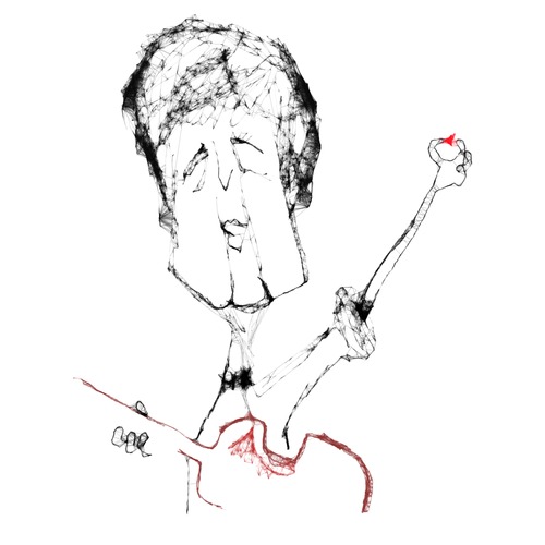 Cartoon: Sir Paul (medium) by Garrincha tagged stars,rock,personalities,music