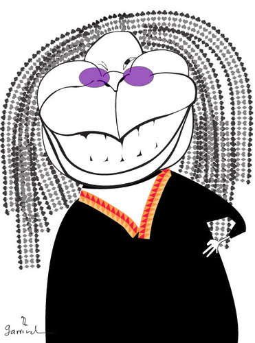 Cartoon: Whoopie! (medium) by Garrincha tagged caricatures,personalities,artists,whoopie,goldberg,actors,comedians,humor