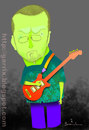 Cartoon: Eric Clapton (small) by Garrincha tagged musicians rock guitar