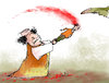 Cartoon: Human shields (small) by Garrincha tagged libya,gaddafi,nato