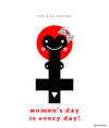 Cartoon: women day (small) by Garrincha tagged ilo