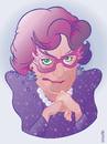 Cartoon: Dame Edna (small) by buzz tagged everage
