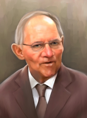 Cartoon: Schäuble (medium) by Sigrid Töpfer tagged digital,art