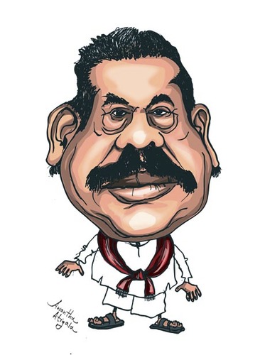Cartoon: Mahinda Rajapakse (medium) by awantha tagged awanthas,mahinda,rajapakse