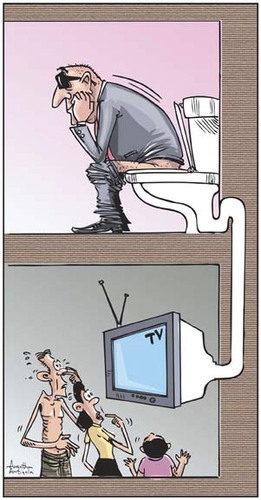 Cartoon: TV (medium) by awantha tagged tv