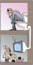 Cartoon: TV (small) by awantha tagged tv