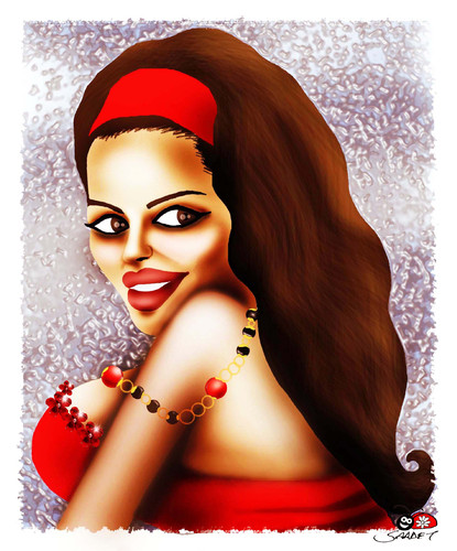 Cartoon: Claudia Cardinale (medium) by saadet demir yalcin tagged cc,sdy,syalcin