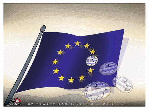 Cartoon: Forces? (medium) by saadet demir yalcin tagged europe,money,finance,crisis,greece,sdy,saadet