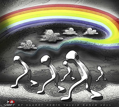 Cartoon: Hope is always - 3 (medium) by saadet demir yalcin tagged saadet,sdy,syalcin,hope,turkey,human,peace,world,war,all