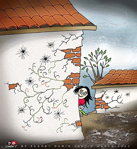 Cartoon: Hope is always - 4 (medium) by saadet demir yalcin tagged human,peace,world,hope,turkey,syalcin,sdy,saadet