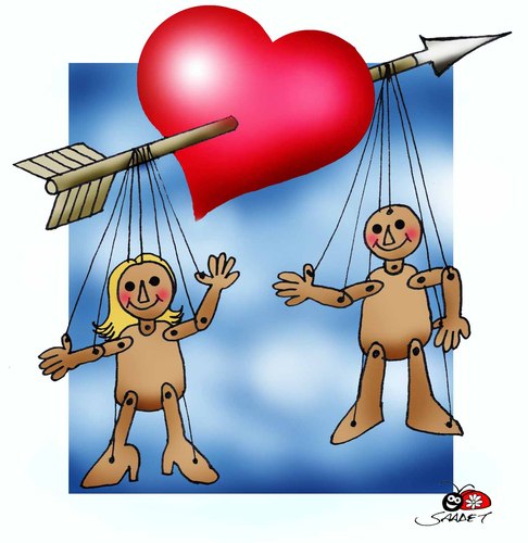 Cartoon: love... (medium) by saadet demir yalcin tagged love,syalcin