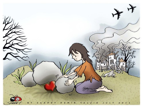 Cartoon: to protect (medium) by saadet demir yalcin tagged saadet,sdy