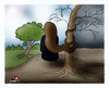 Cartoon: a woman dilemma... (small) by saadet demir yalcin tagged syalcin,sdy,woman