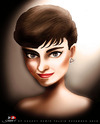 Cartoon: Audrey Hepburn (small) by saadet demir yalcin tagged saadet sdy syalcin turkey portrait audrey cinema