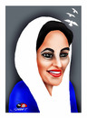 Cartoon: Benazir Butto (small) by saadet demir yalcin tagged butto syalcin