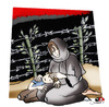 Cartoon: no comment... (small) by saadet demir yalcin tagged gaza saadetyalcin