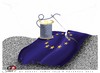 Cartoon: Repair (small) by saadet demir yalcin tagged saadet,sdy,repair,europeanunion,money,stars,flag,yarn,needle