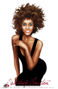 Cartoon: WHITNEY HOUSTON (small) by saadet demir yalcin tagged saadet sdy whitney houston singer music woman youngdead