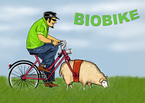 Cartoon: BIOBIKE (medium) by T-BOY tagged biobike