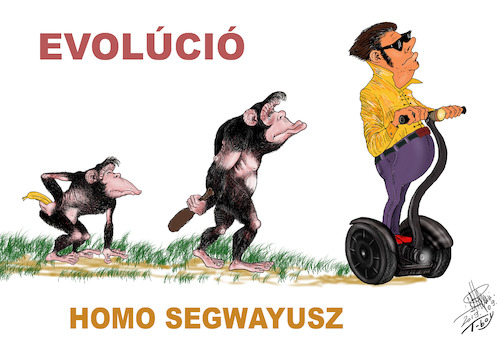 Cartoon: EVOLUTION (medium) by T-BOY tagged evolution